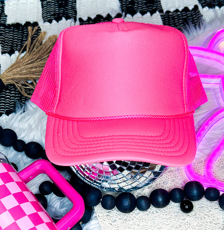 Neon Pink Otto Trucker Hat