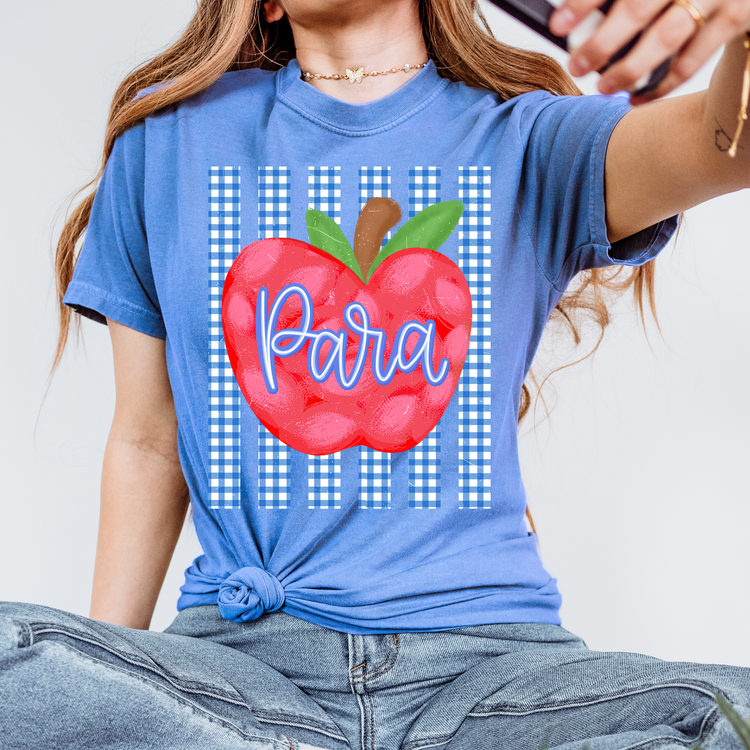 Para Striped Apple DTF Transfer