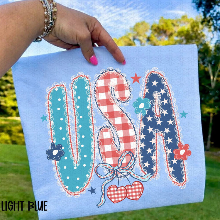 USA Lace 4th of July DTF Transfer