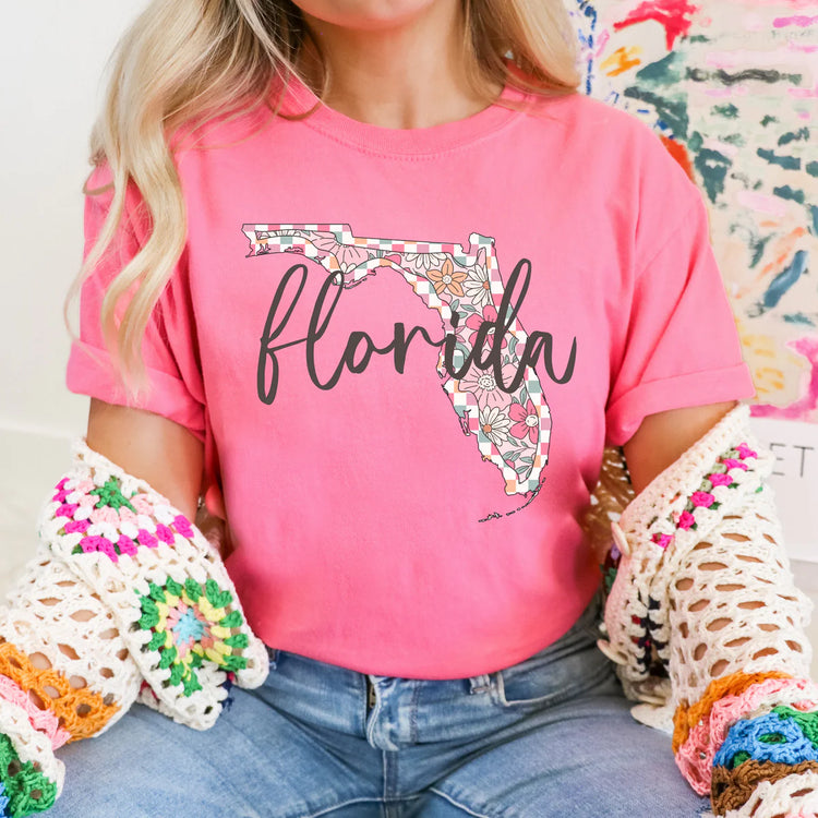 Spring Floral State Florida DTF Transfer