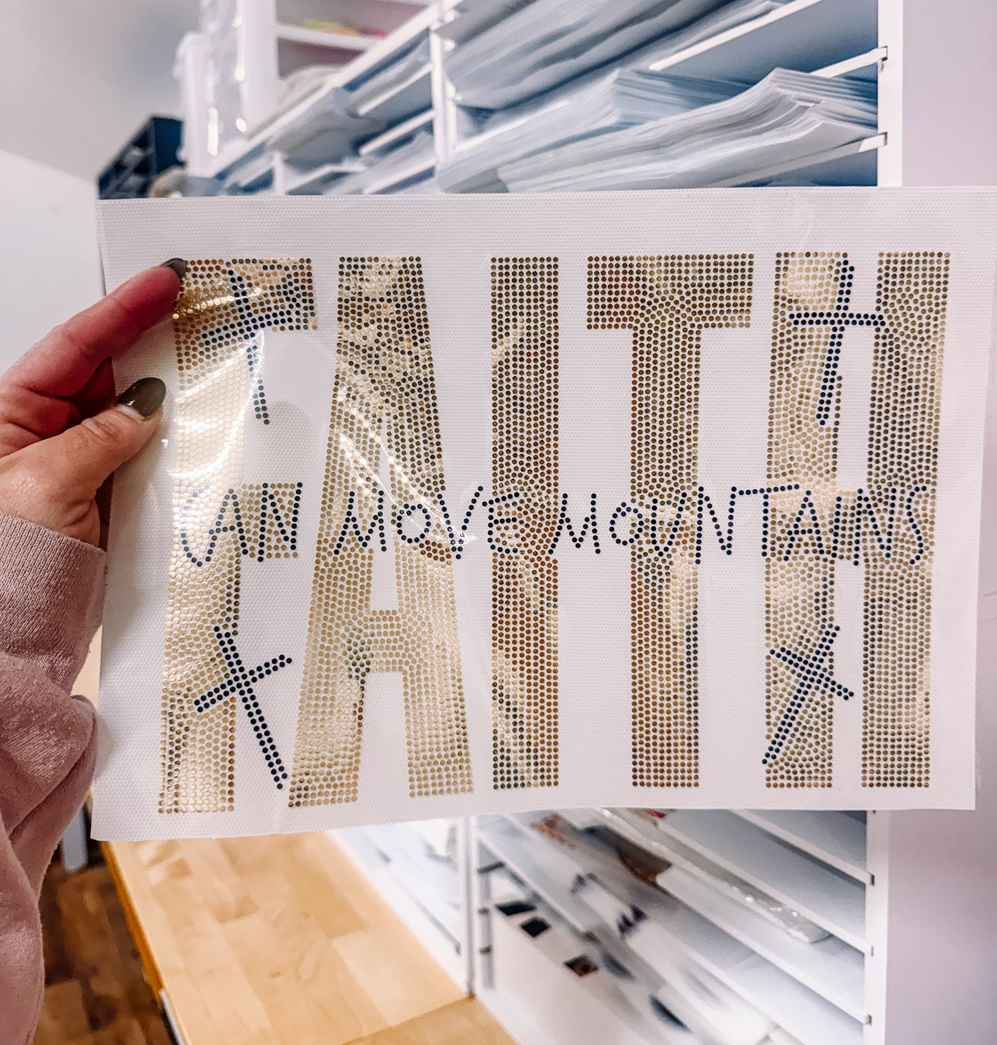 Faith Can Move Mountains Spangle Transfer