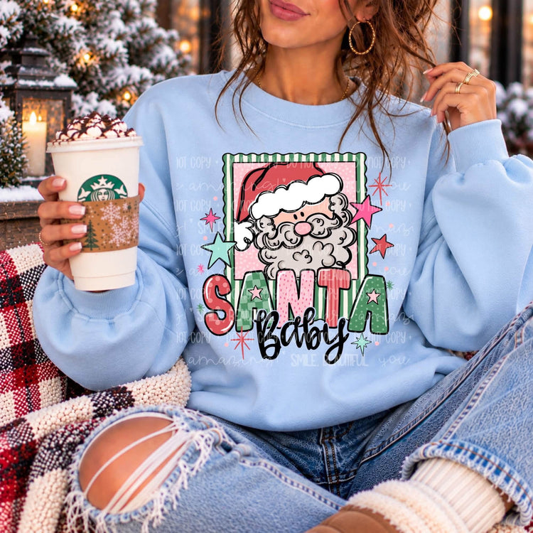 Santa Baby Christmas DTF Transfer