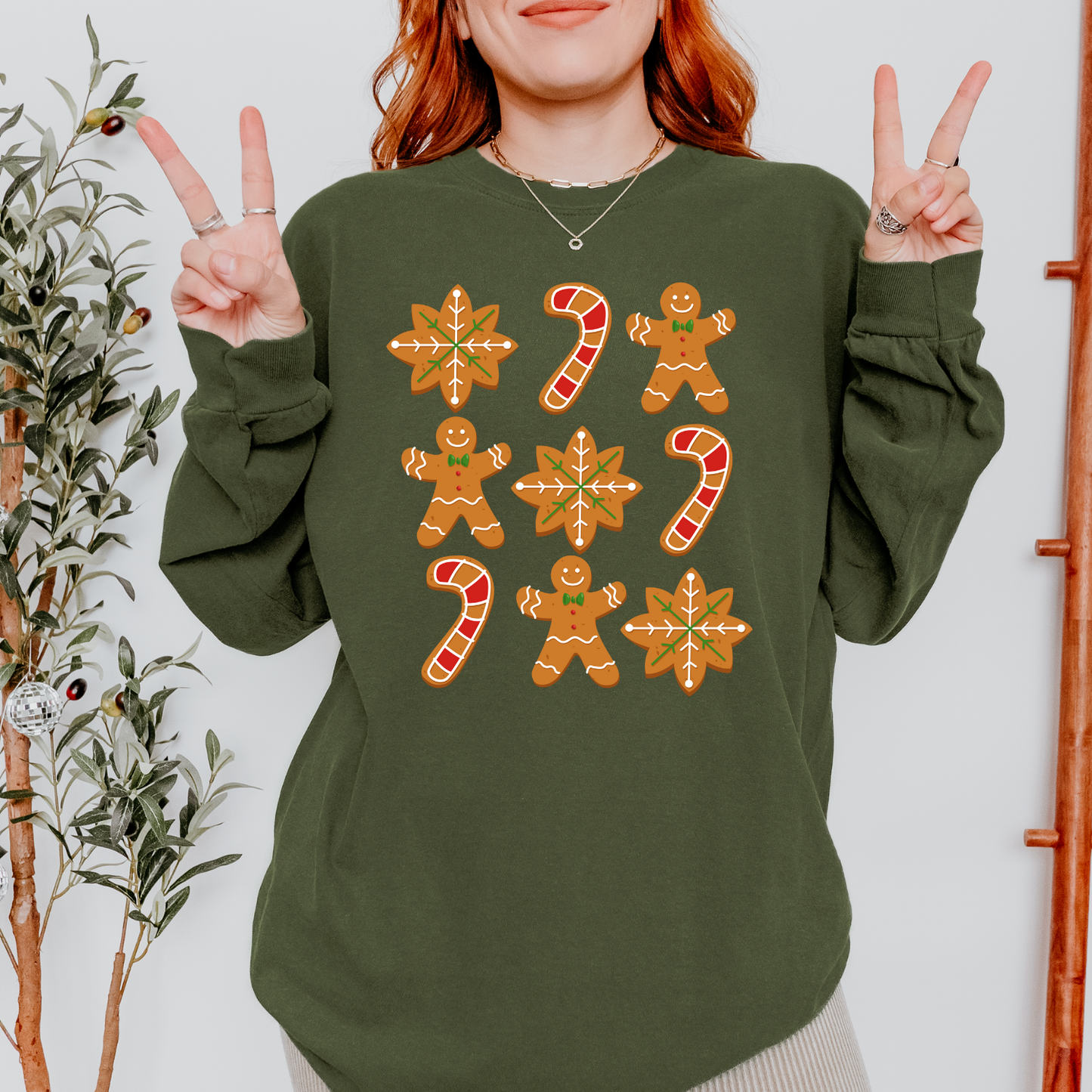 Gingerbread And Candy Canes DTF Transfer