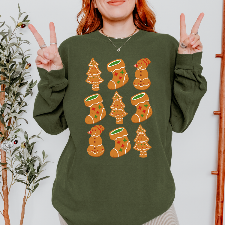 Gingerbread Cookie Collage DTF Transfer