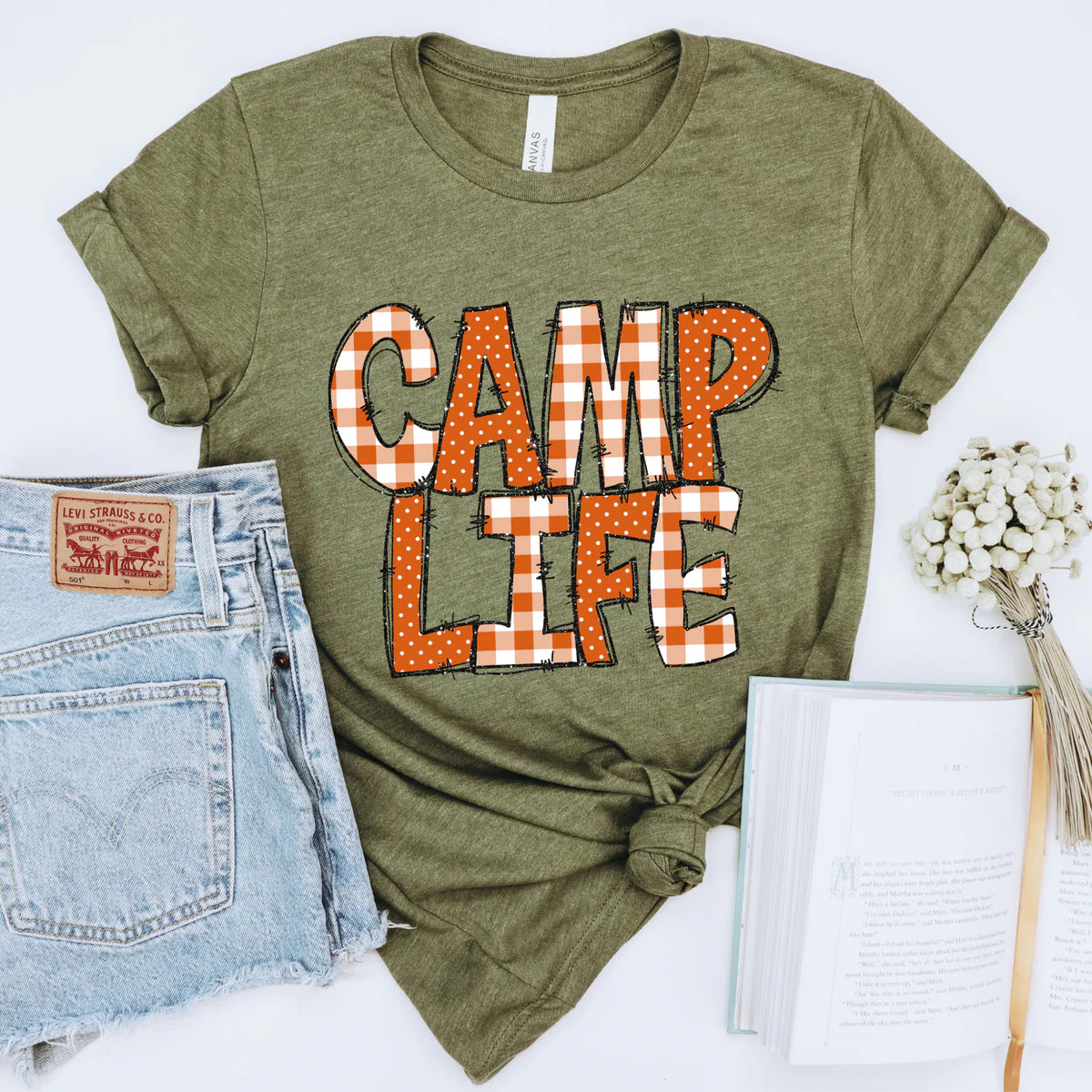 Camp Life Patchwork Summer DTF Transfer