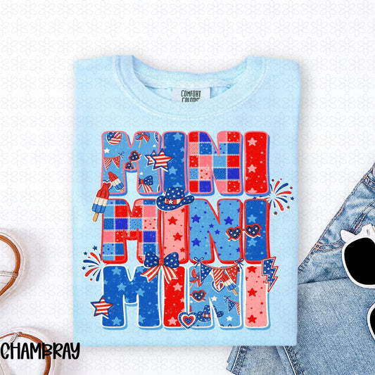 USA Mini Doodle 4th of July DTF Transfer