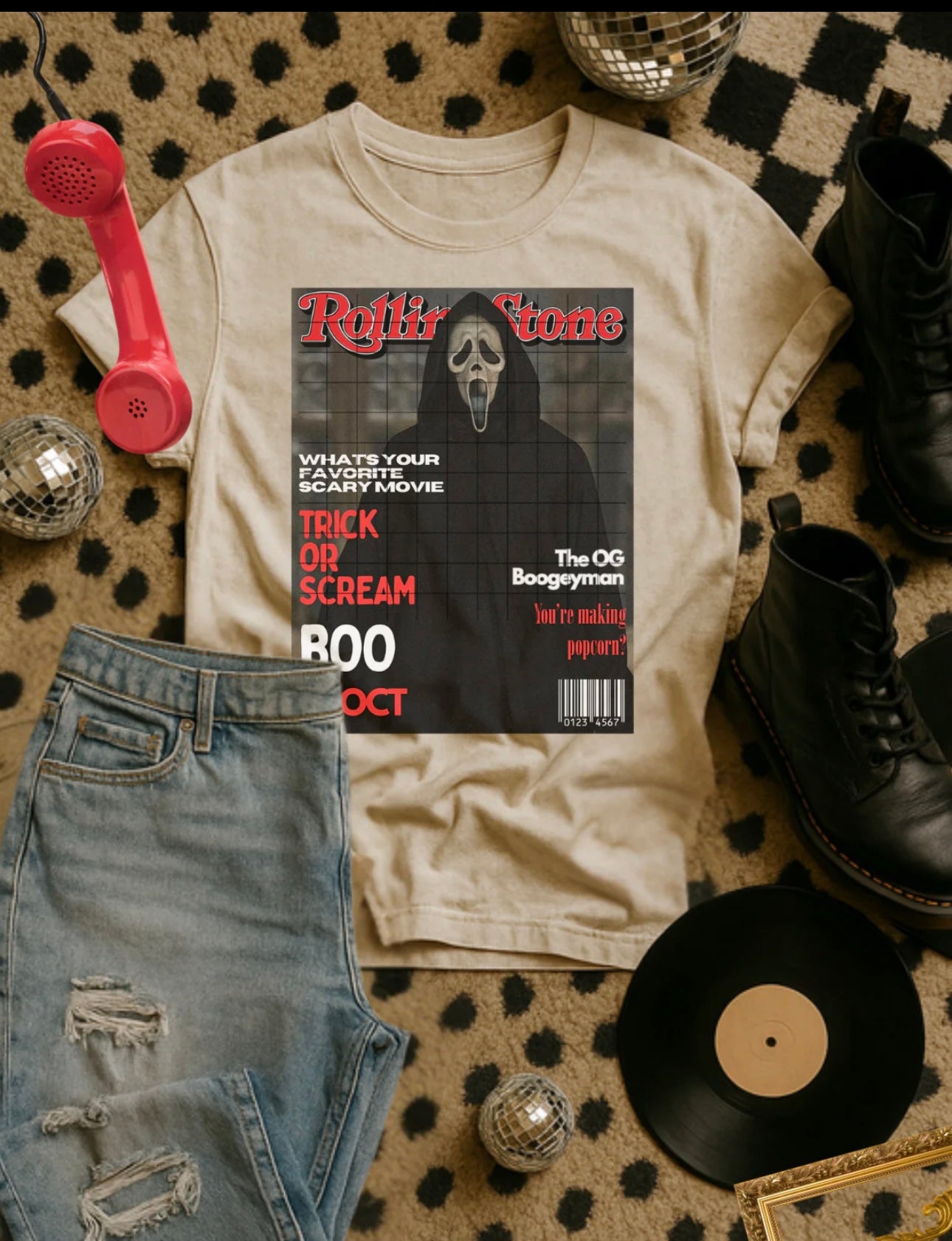 Magazine Scream Halloween DTF Transfer