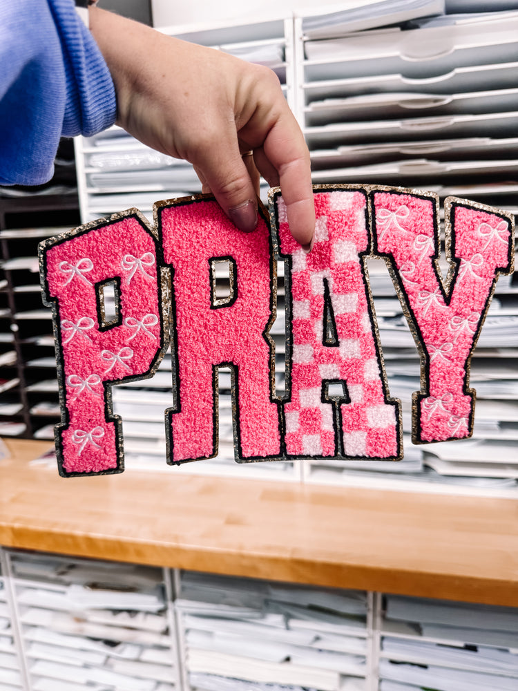 Pray Coquette Chenille Patch