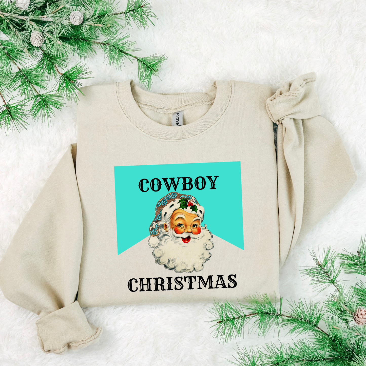 Cowboy Christmas DTF Transfer