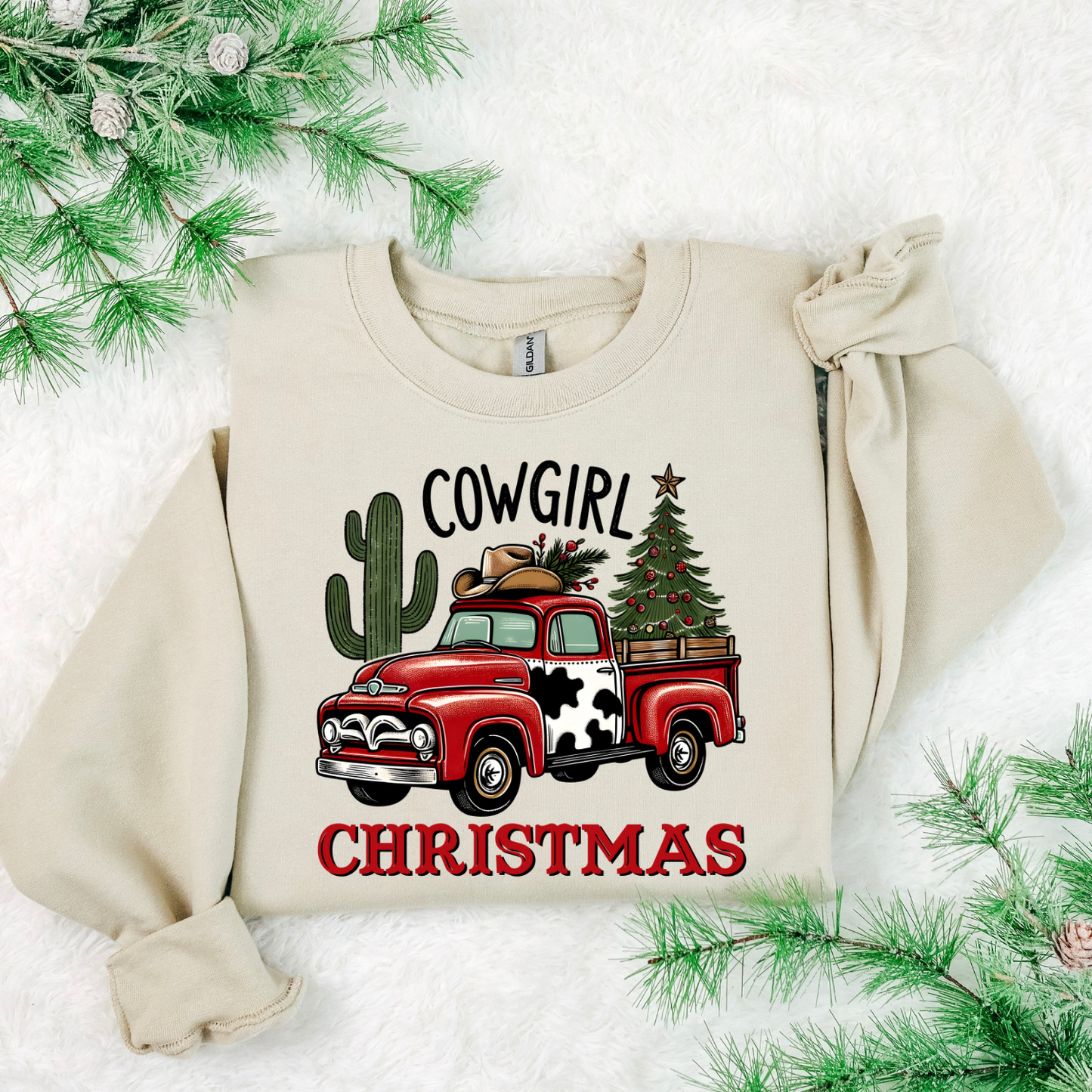 Cowgirl Christmas DTF Transfer