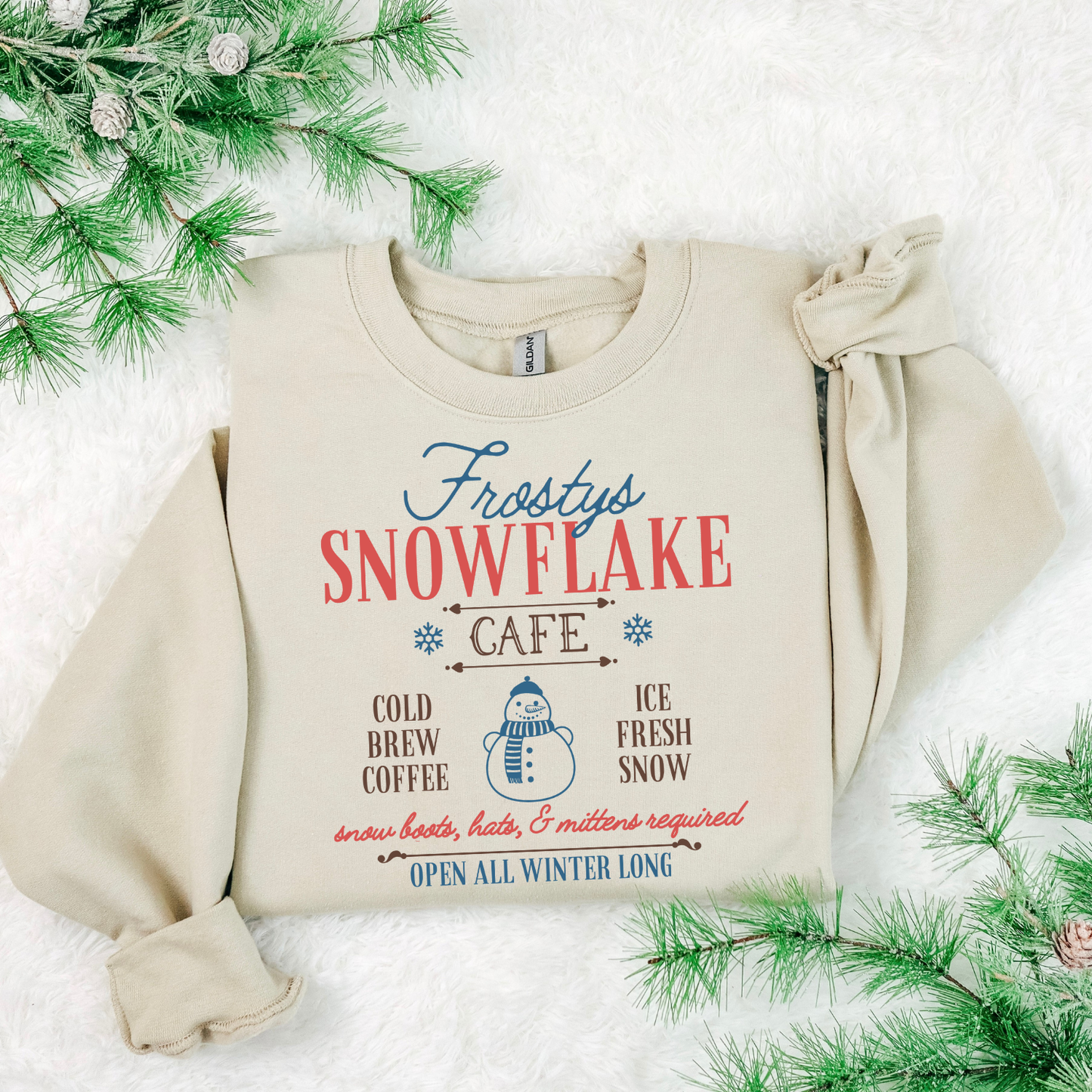 Frostys Snowflake Cafe DTF Transfer