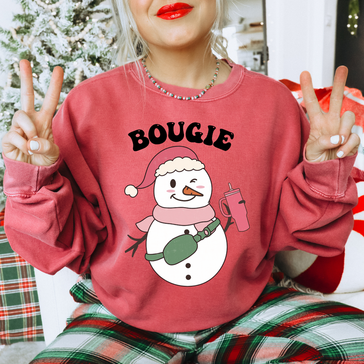 Bougie Snowman DTF Transfer