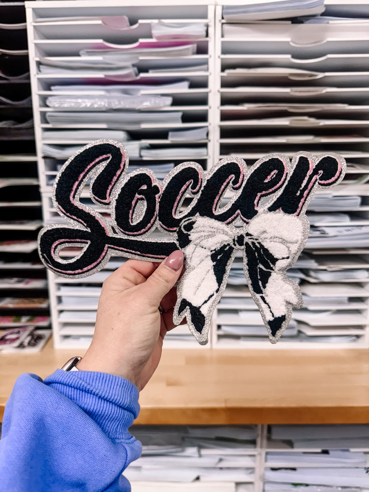 Soccer Coquette Chenille Patch