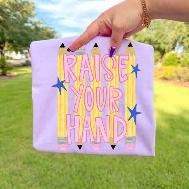 Raise Your Hand Teacher DTF Transfer