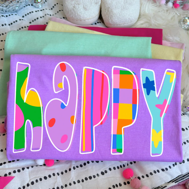 Groovy Happy DTF Transfer