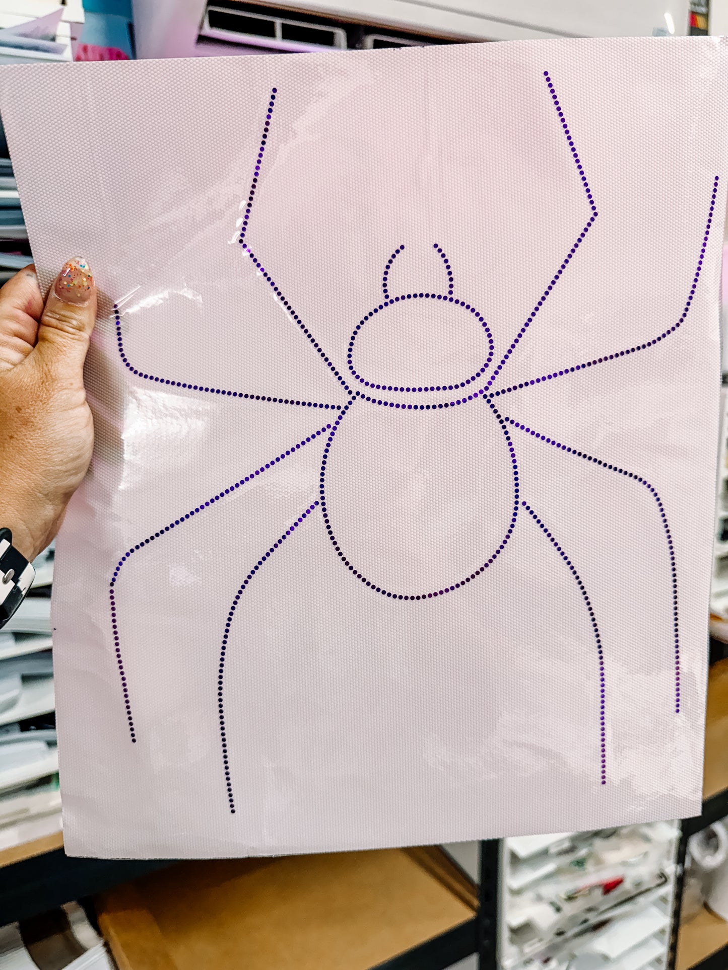 Purple Spider Spangle Transfer