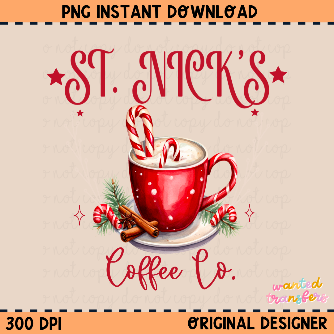 St. Nick's Coffee Co. PNG Digital Download