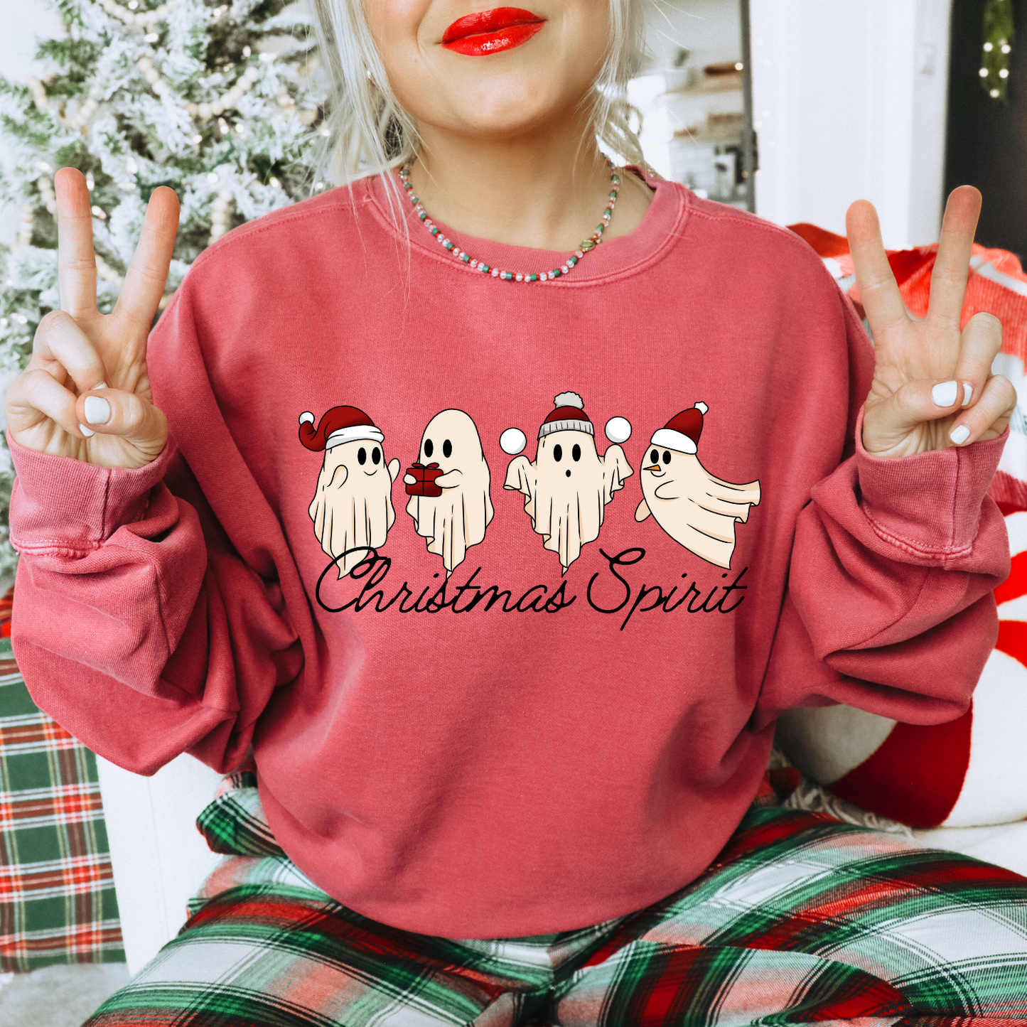 Christmas Spirit Ghosts DTF Transfer