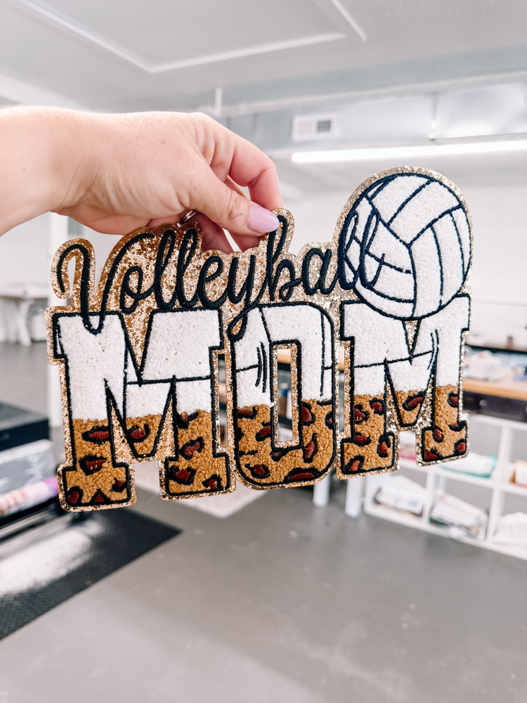 Volleyball Mom Chenille Patch