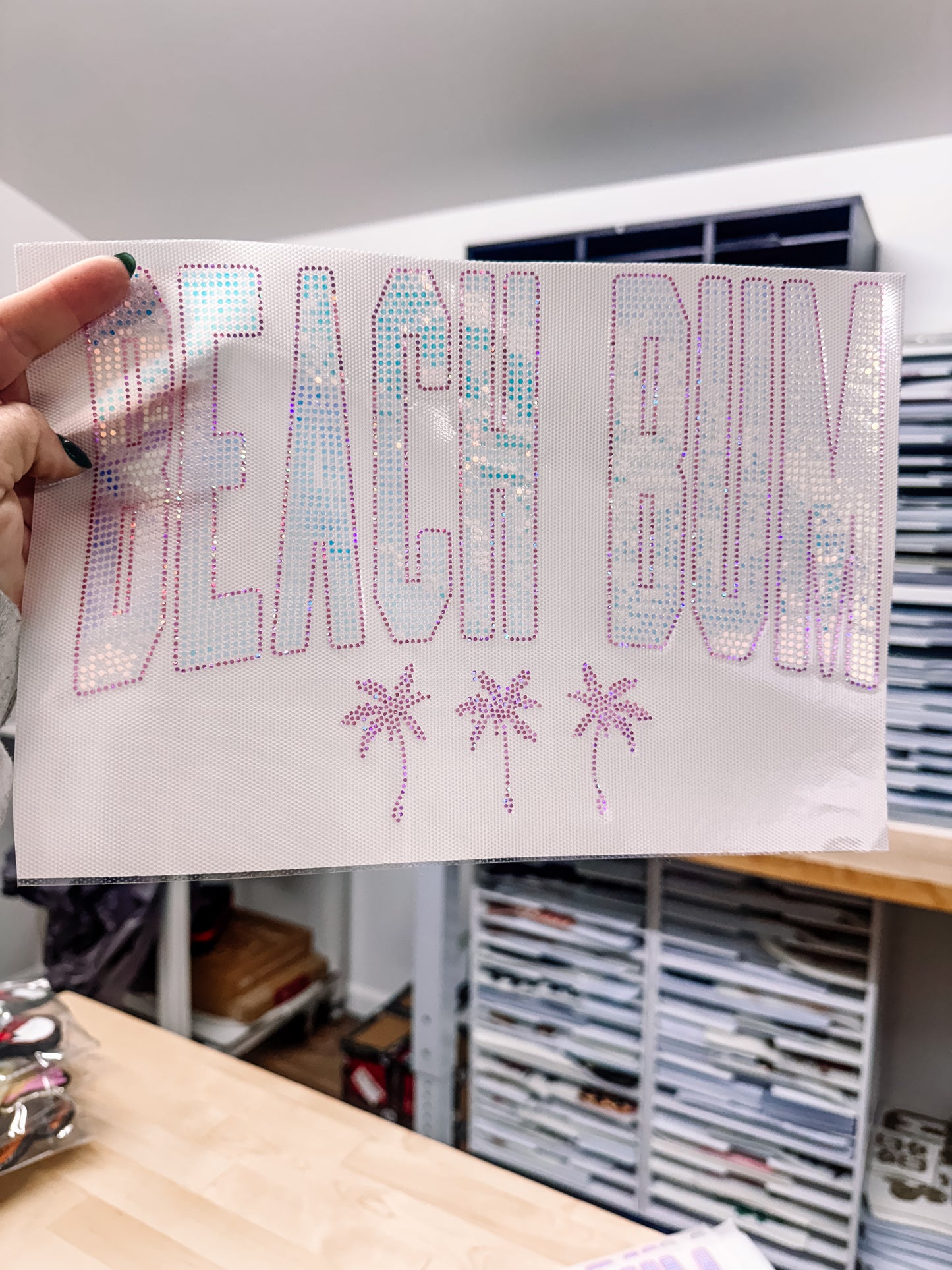 Beach Bum Spangle Transfer
