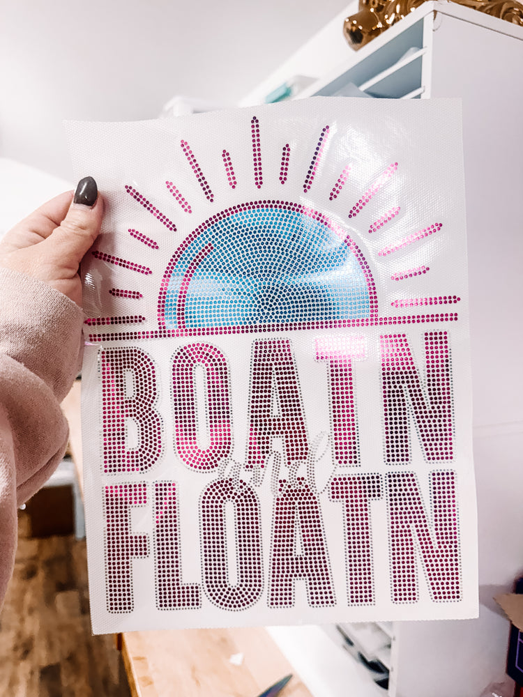 Boatin & Floatin Spangle Transfer