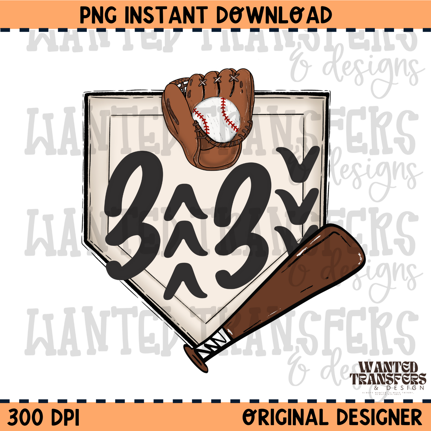 3 Up 3 Down PNG Digital Download