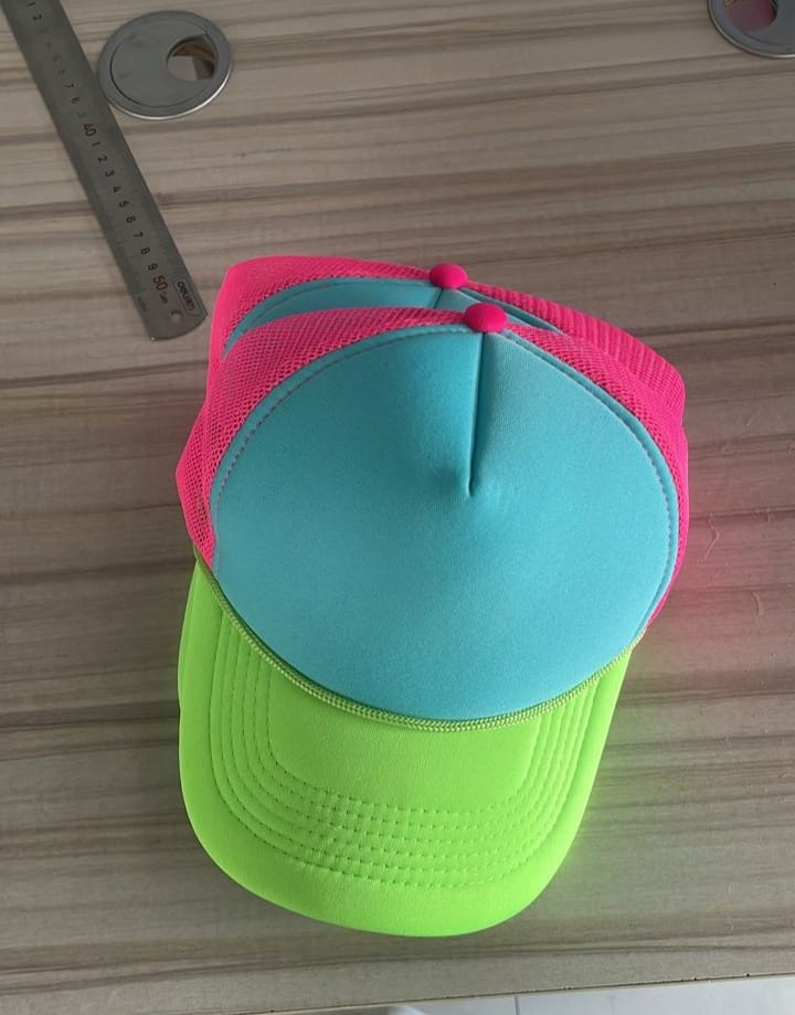 Tri-Color Neon Trucker Hat