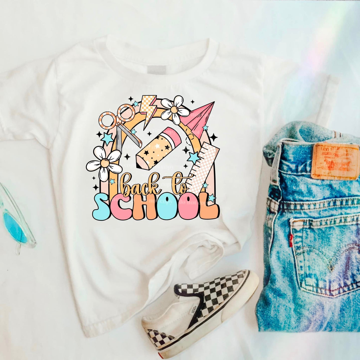 Back to School Retro Girls DTF Transfer