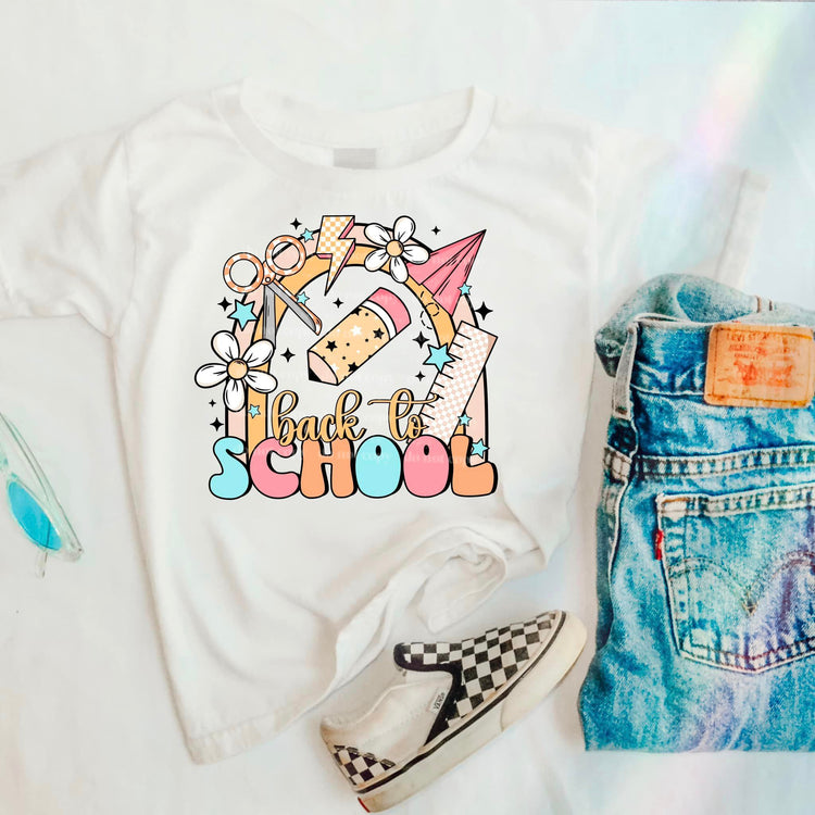 Back to School Retro Girls DTF Transfer