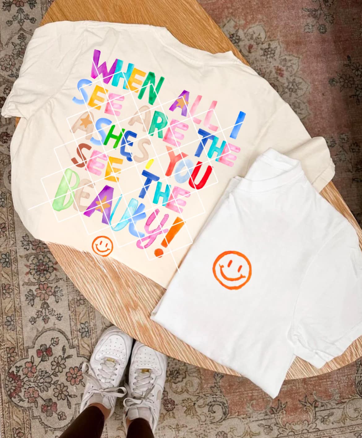 When All I see are The Ashes, You see the Beauty Pocket + Back Faith DTF Transfer