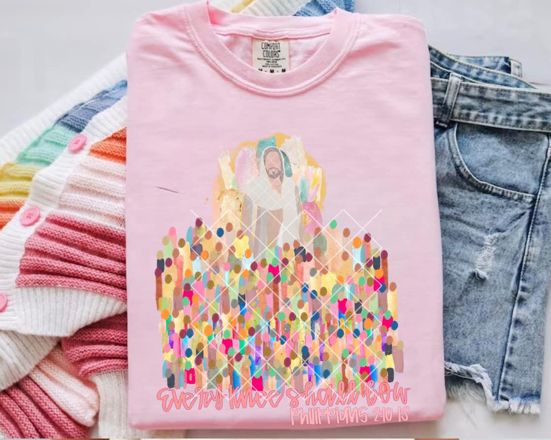 Every Knee Shall Bow Easter Faith DTF Transfer