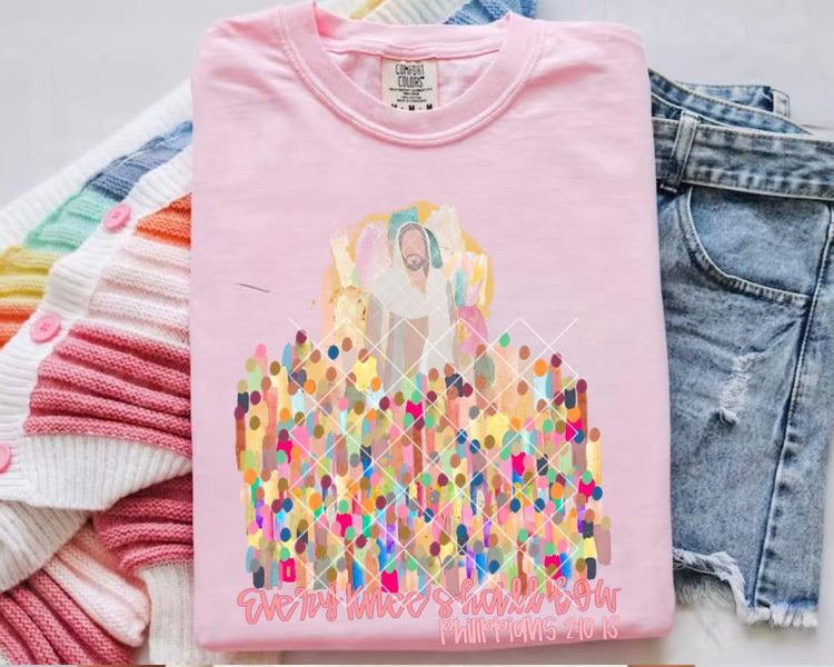 Every Knee Shall Bow Easter Faith DTF Transfer