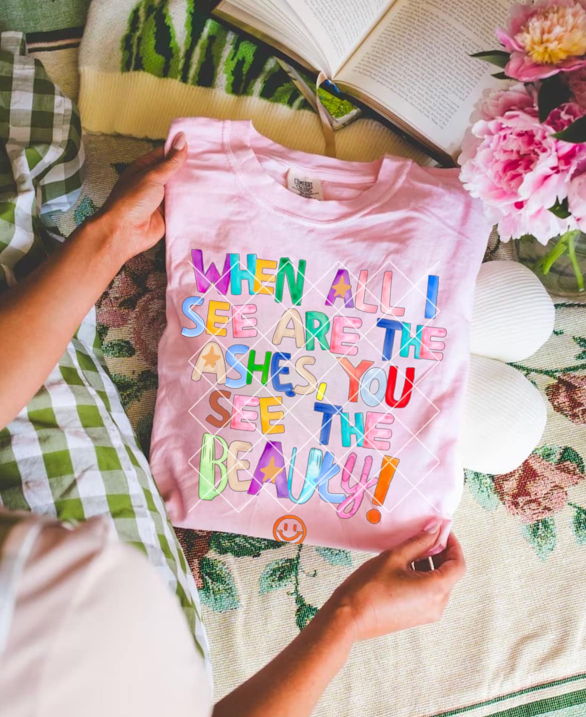 When All I see are The Ashes, You see the Beauty Faith DTF Transfer