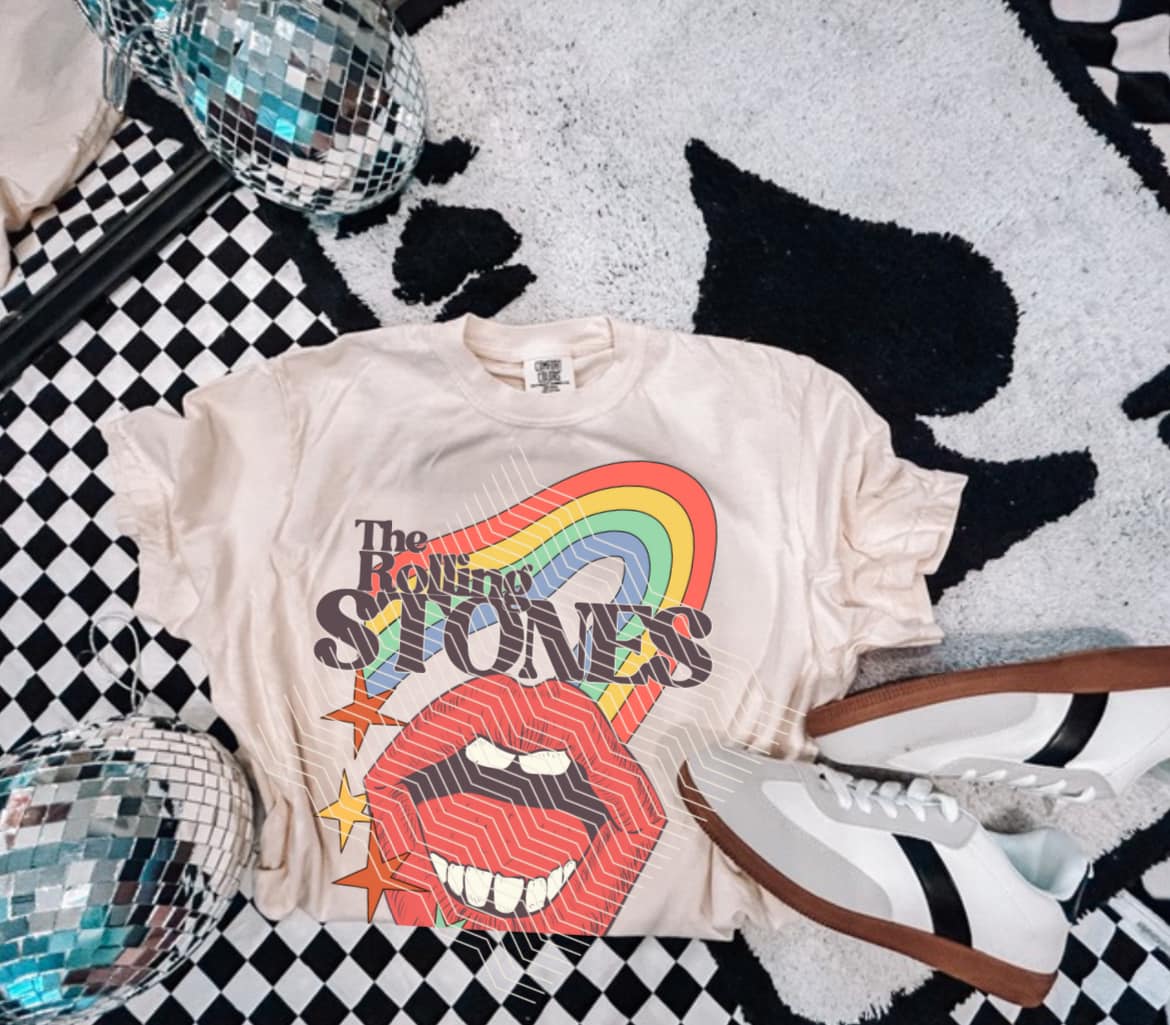 Vintage Stone Band DTF Transfer