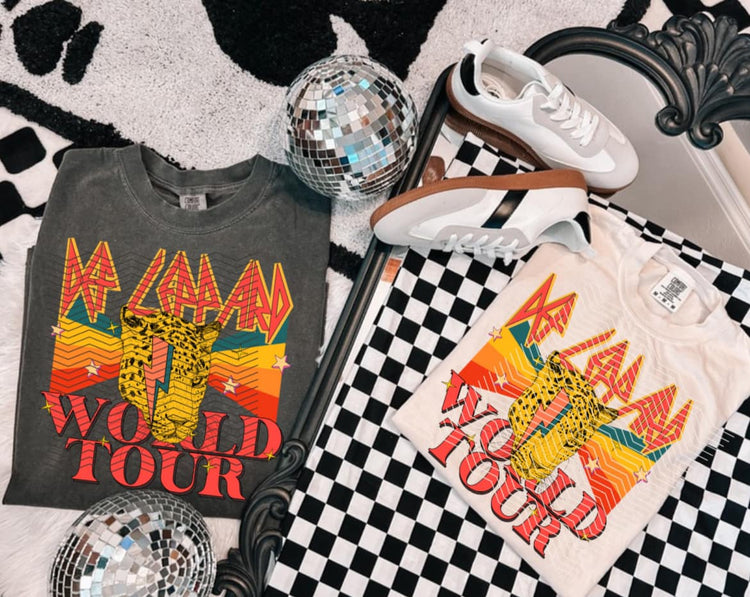 Vintage World Tour Band DTF Transfer