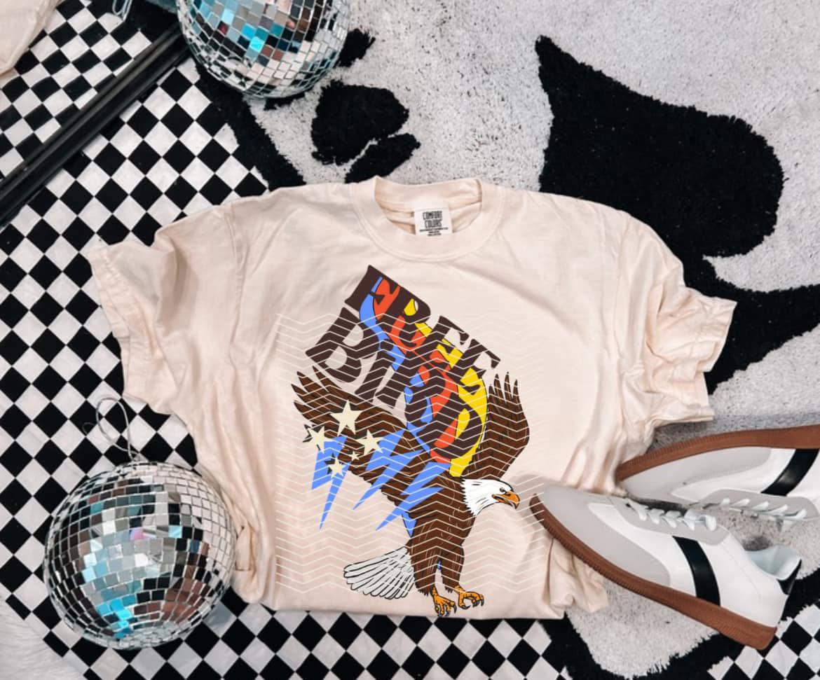 Vintage Bird Band DTF Transfer