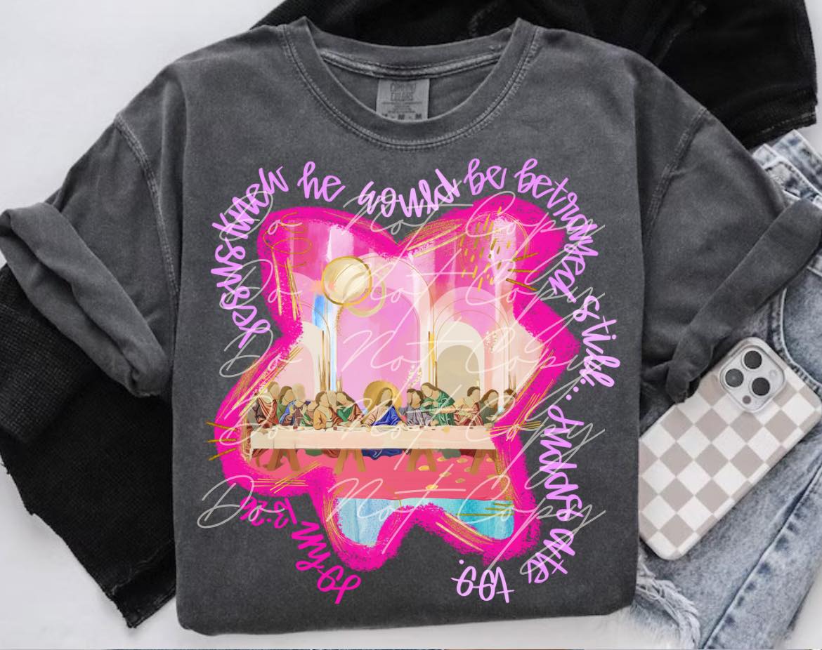 Jesus Knew He Would be Betrayed DTF Transfer