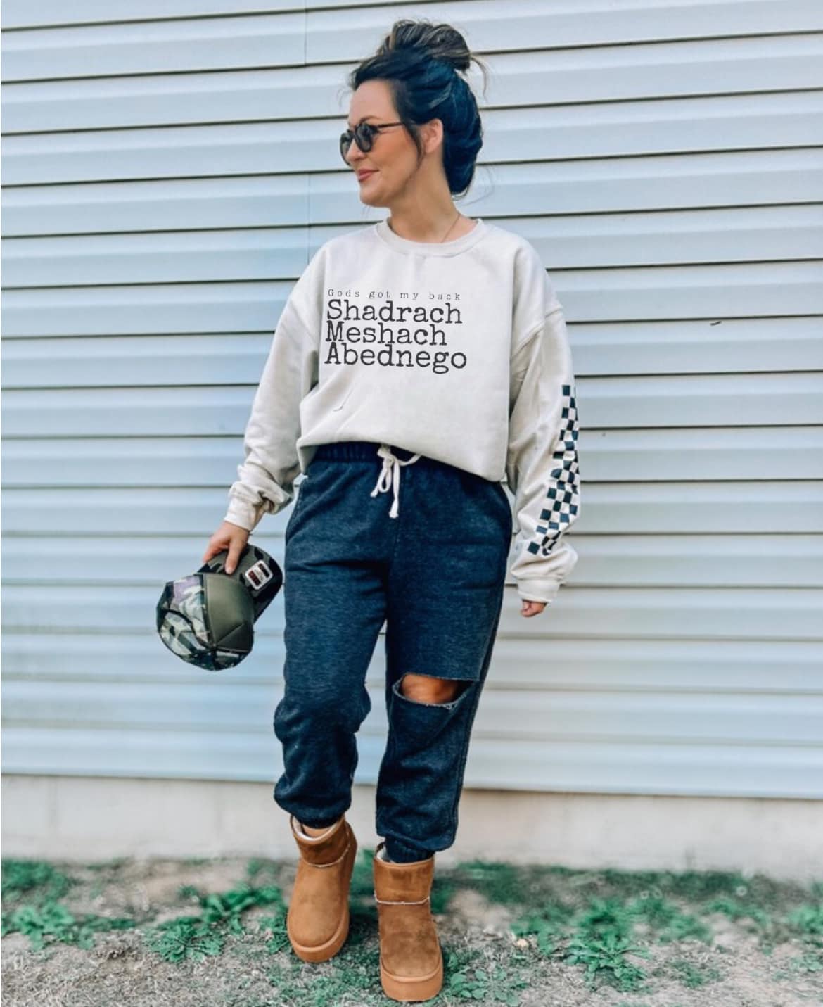 God's Got my Back Black Font DTF Transfer