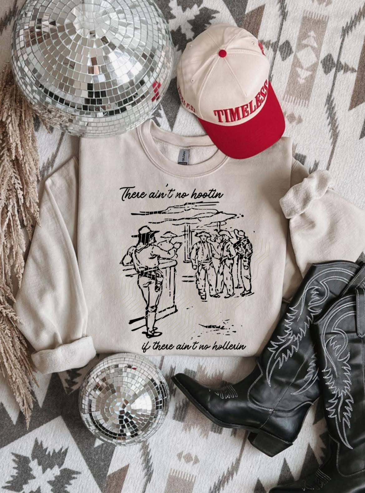 There Ain't no Hootin' Western DTF Transfer