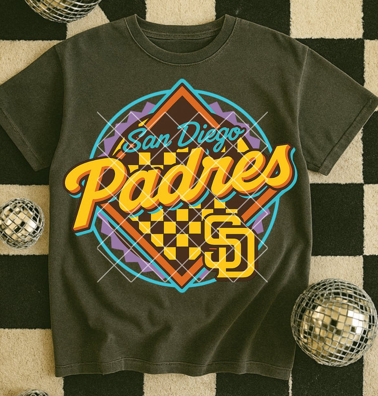 Vintage Padres' DTF Transfer