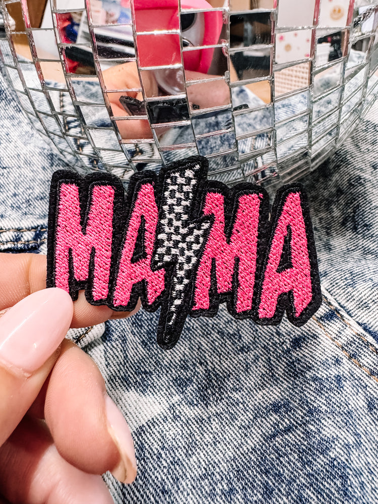 Mama Lightening Bolt Western Hat/Jacket Patch