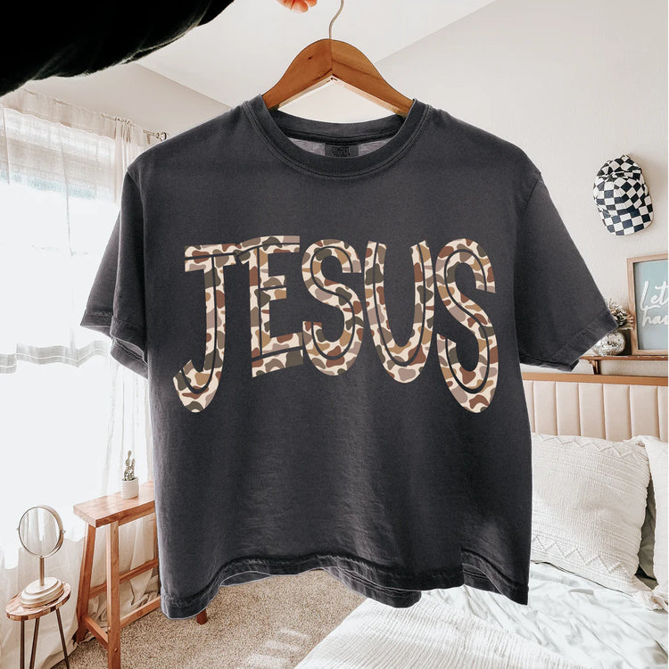 Camo Jesus DTF Transfer
