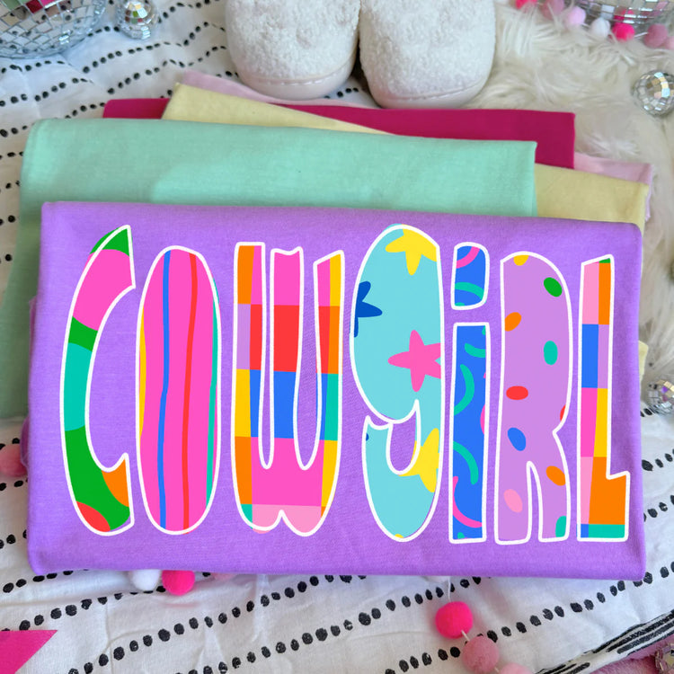 Groovy Cowgirl DTF Transfer