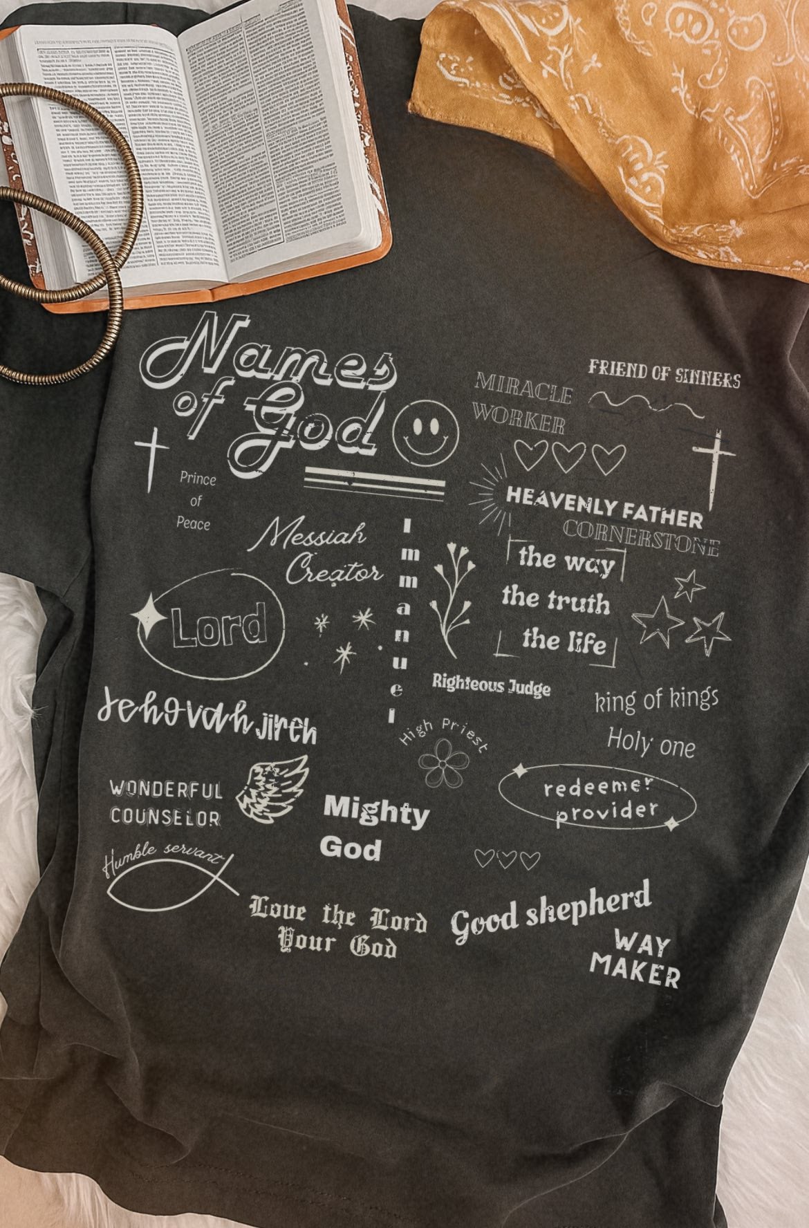 Name Of God (White) DTF Transfer