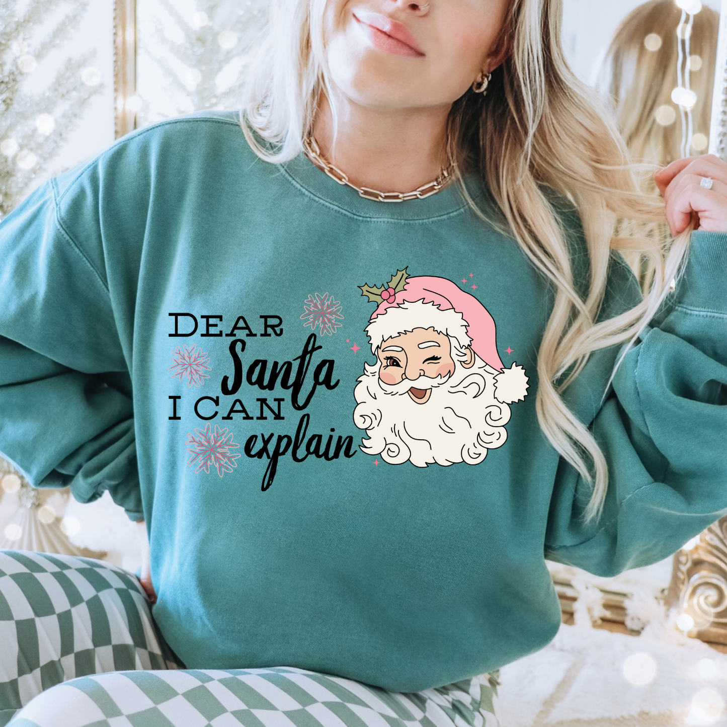 Dear Santa I Can Explain DTF Transfer