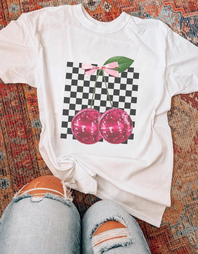 Disco Cherry Coquette DTF Transfer