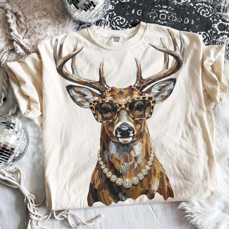 Preppy Deer DTF Transfer