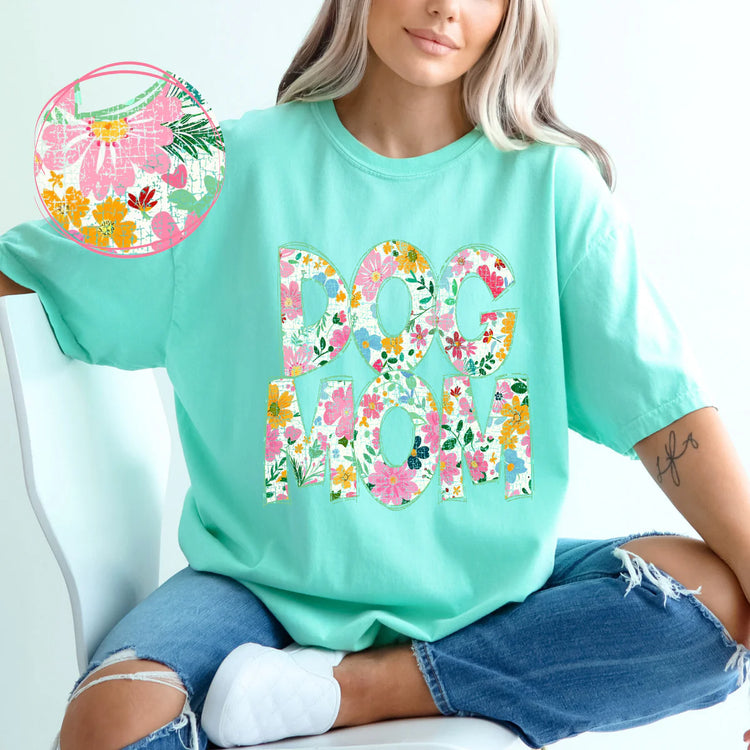 Floral Dog Mom DTF Transfer