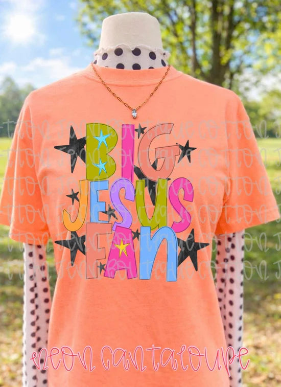 Big Jesus Fan DTF Transfer