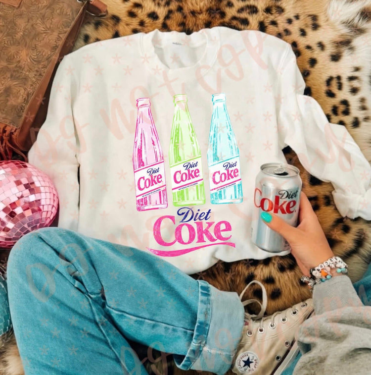 Neon Preppy Diet C DTF Transfer